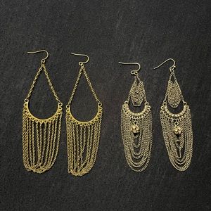 Chain Chandelier Earrings Set